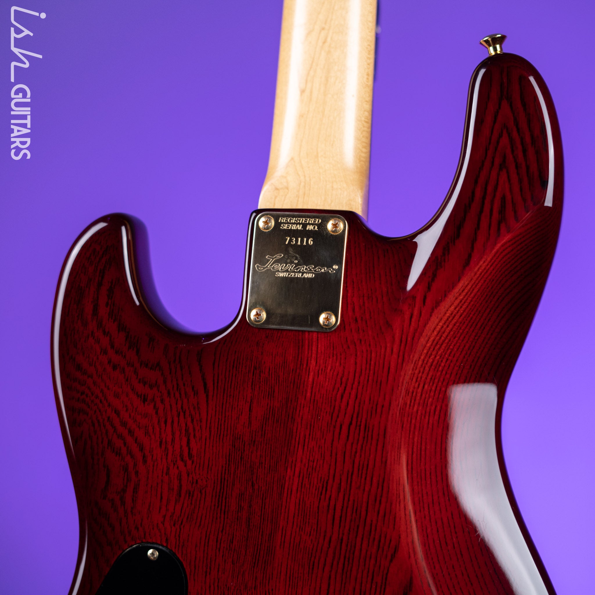 1989 Levinson Blade B4 See Thru Red – Ish Guitars
