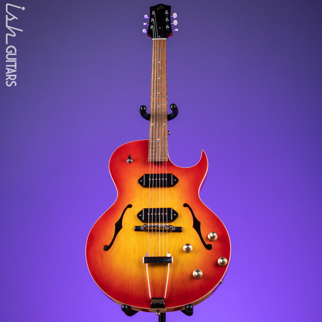 The Loar LH-302T Hollowbody Cherry Burst