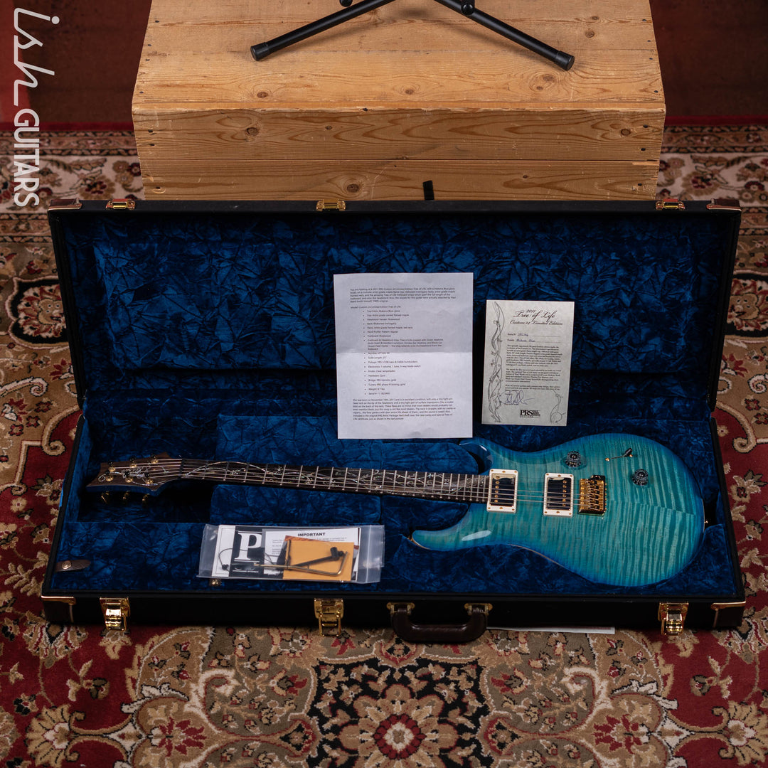 2011 PRS Custom 24 Tree Of Life Makena Blue