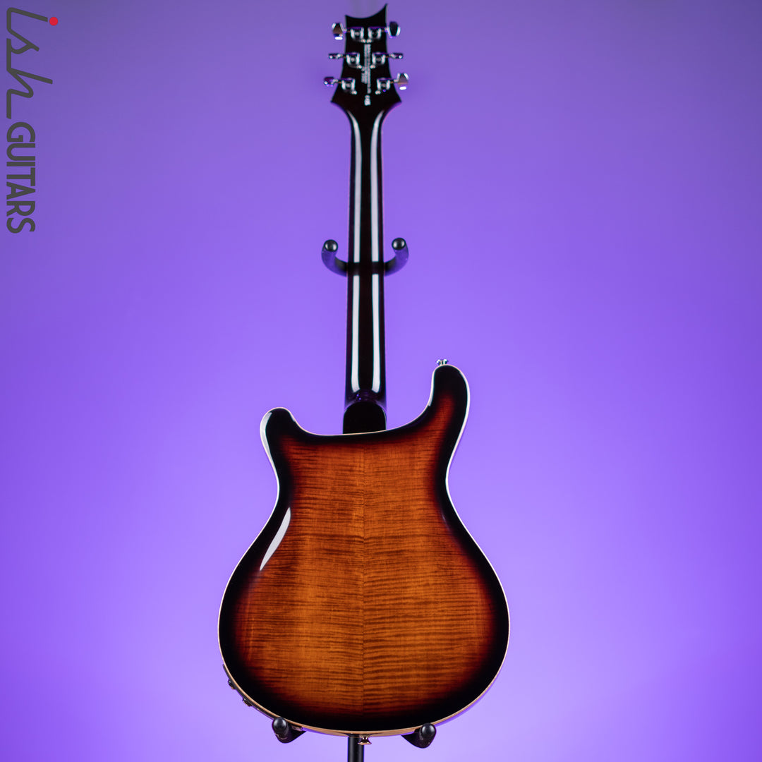 PRS SE Hollowbody II Piezo Electric Guitar Black Gold Sunburst