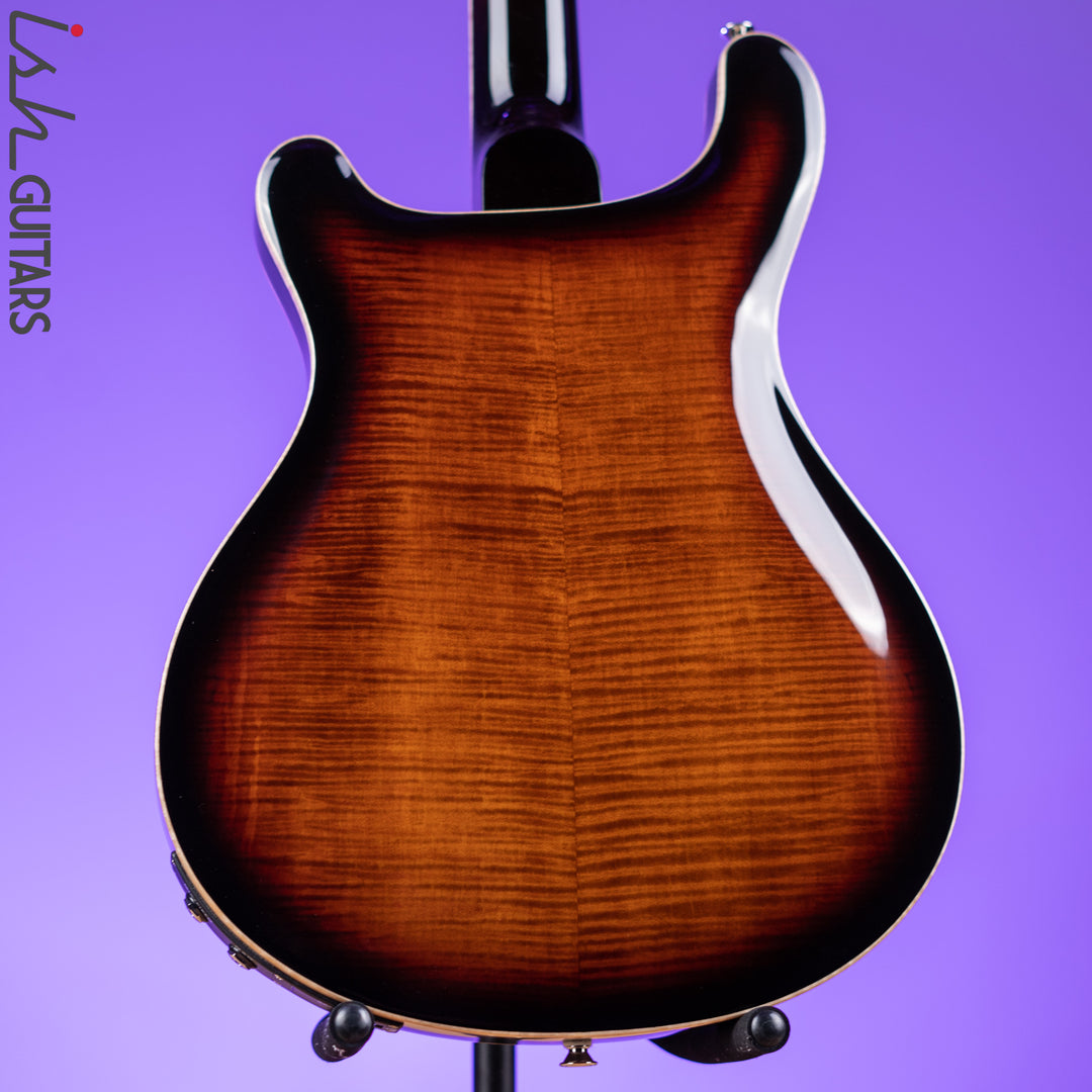 PRS SE Hollowbody II Piezo Electric Guitar Black Gold Sunburst