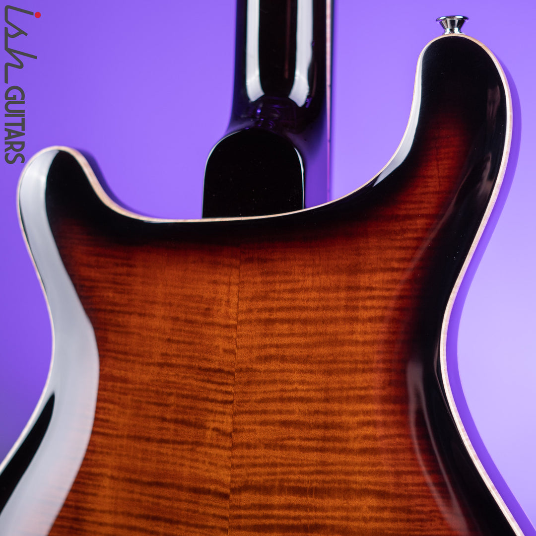 PRS SE Hollowbody II Piezo Electric Guitar Black Gold Sunburst