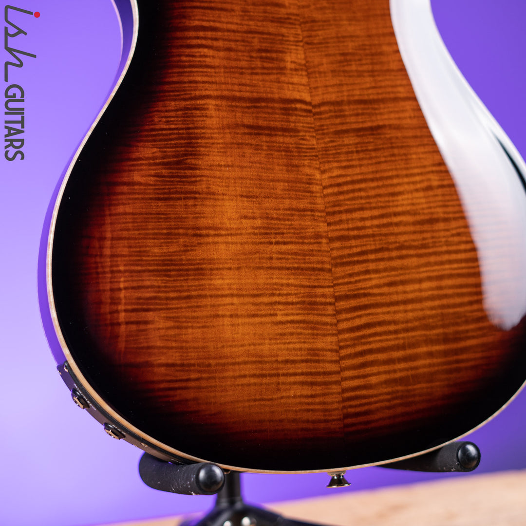 PRS SE Hollowbody II Piezo Electric Guitar Black Gold Sunburst