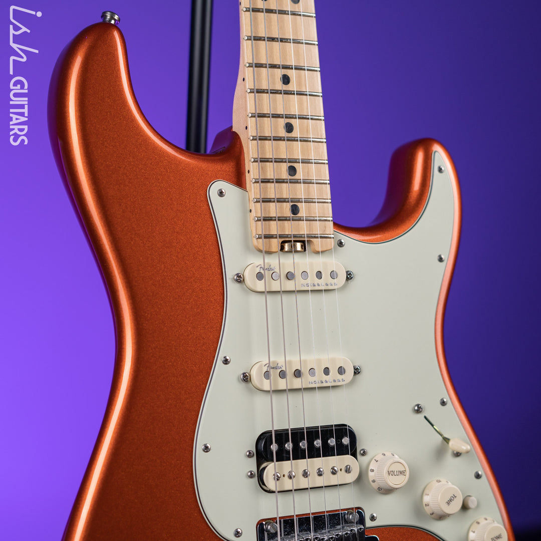2016 Fender American Elite Stratocaster HSS Shawbucker Autumn Blaze Metallic