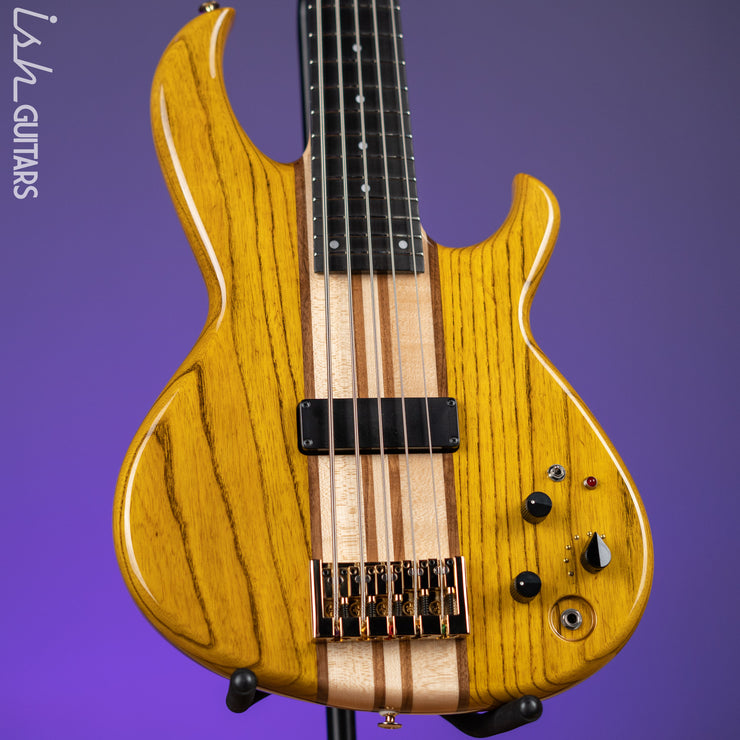 Aria Pro II SB-1000 5-String Bass Natural Oak