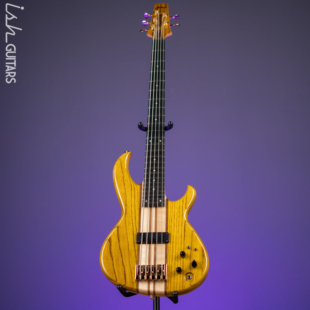 Aria Pro II SB-1000 5-String Bass Natural Oak – Ish Guitars