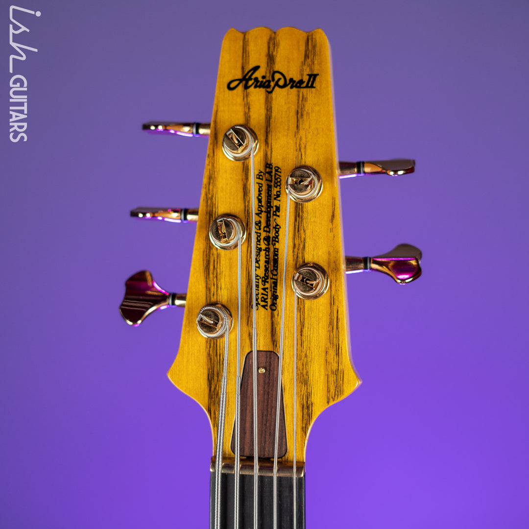 Aria Pro II SB-1000 5-String Bass Natural Oak