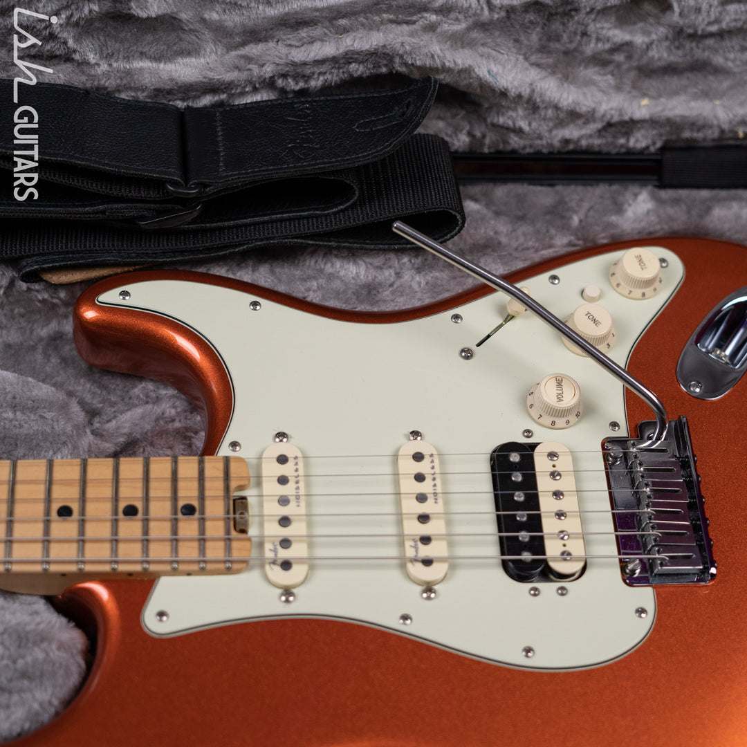 2016 Fender American Elite Stratocaster HSS Shawbucker Autumn Blaze Metallic