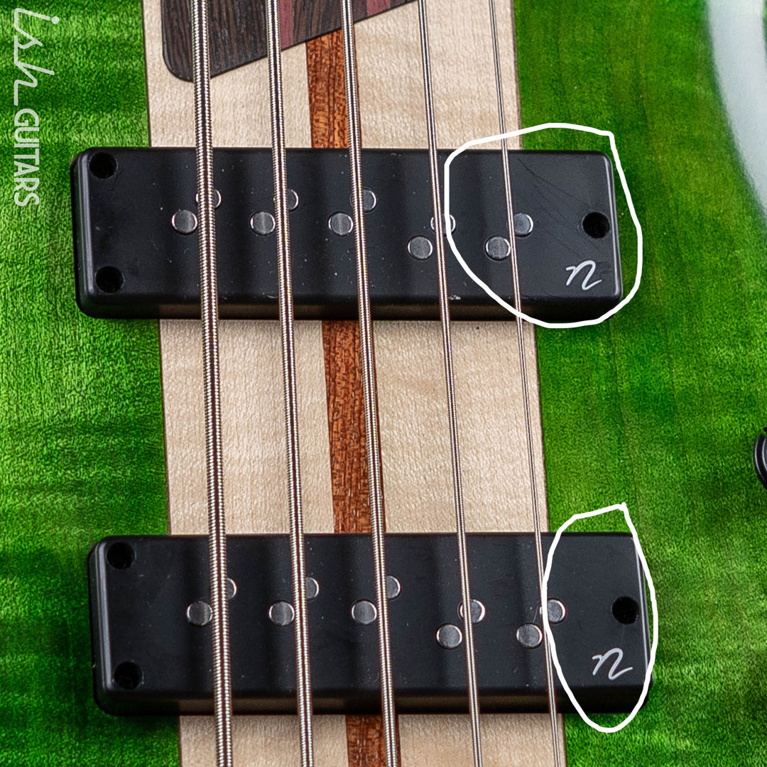 Ibanez Premium SR5FMDX 5-String Bass Emerald Green Low Gloss Demo