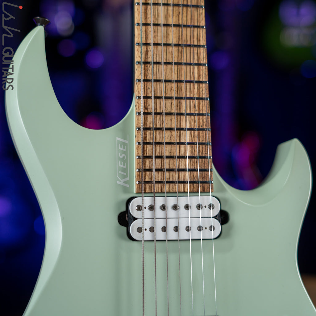 Kiesel Vader V7 7-String Electric Guitar Seafoam Green – Ish Guitars