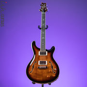 PRS SE Hollowbody II Piezo Electric Guitar Black Gold Sunburst