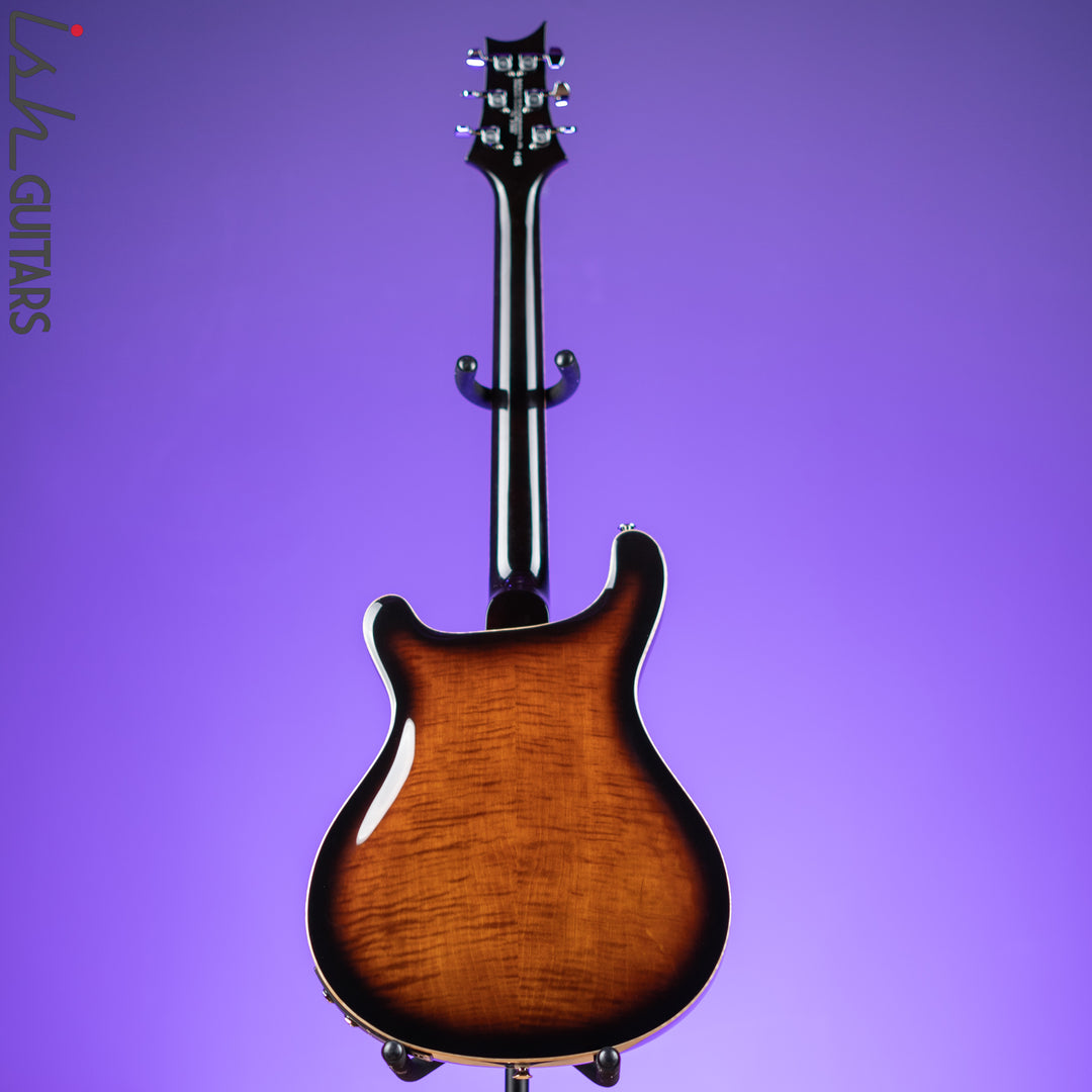 PRS SE Hollowbody II Piezo Electric Guitar Black Gold Sunburst