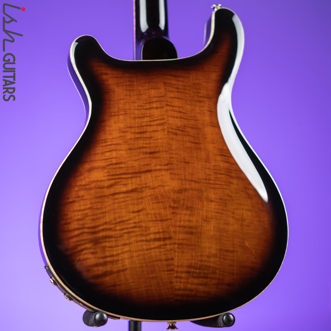 PRS SE Hollowbody II Piezo Electric Guitar Black Gold Sunburst