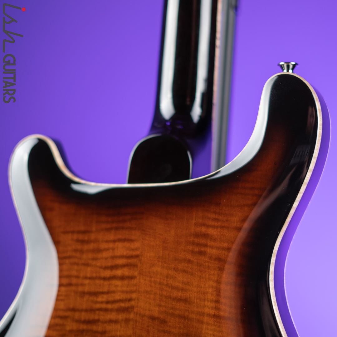 PRS SE Hollowbody II Piezo Electric Guitar Black Gold Sunburst