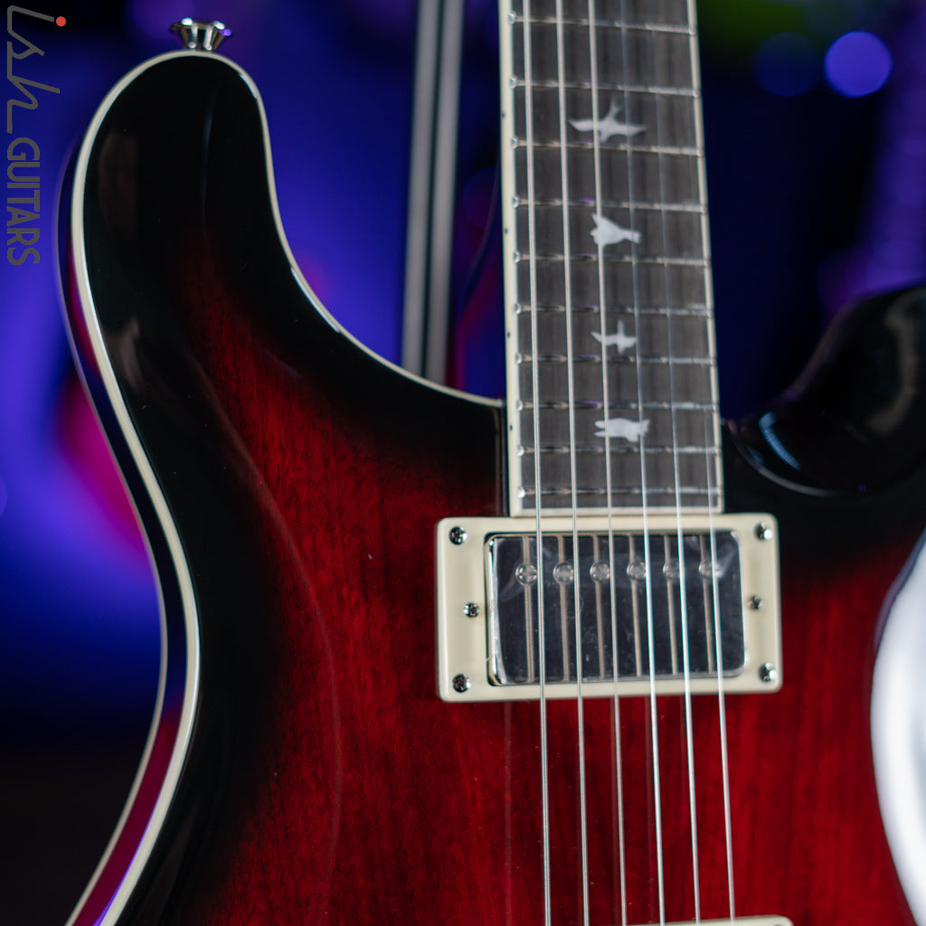 2021 PRS SE Hollowbody Standard Electric Guitar Fire Red Burst