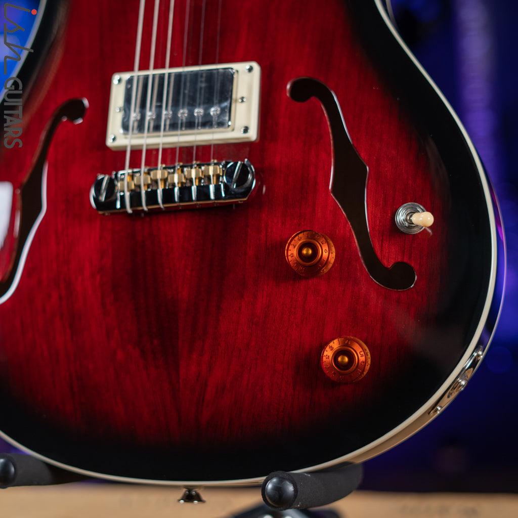 2021 PRS SE Hollowbody Standard Electric Guitar Fire Red Burst