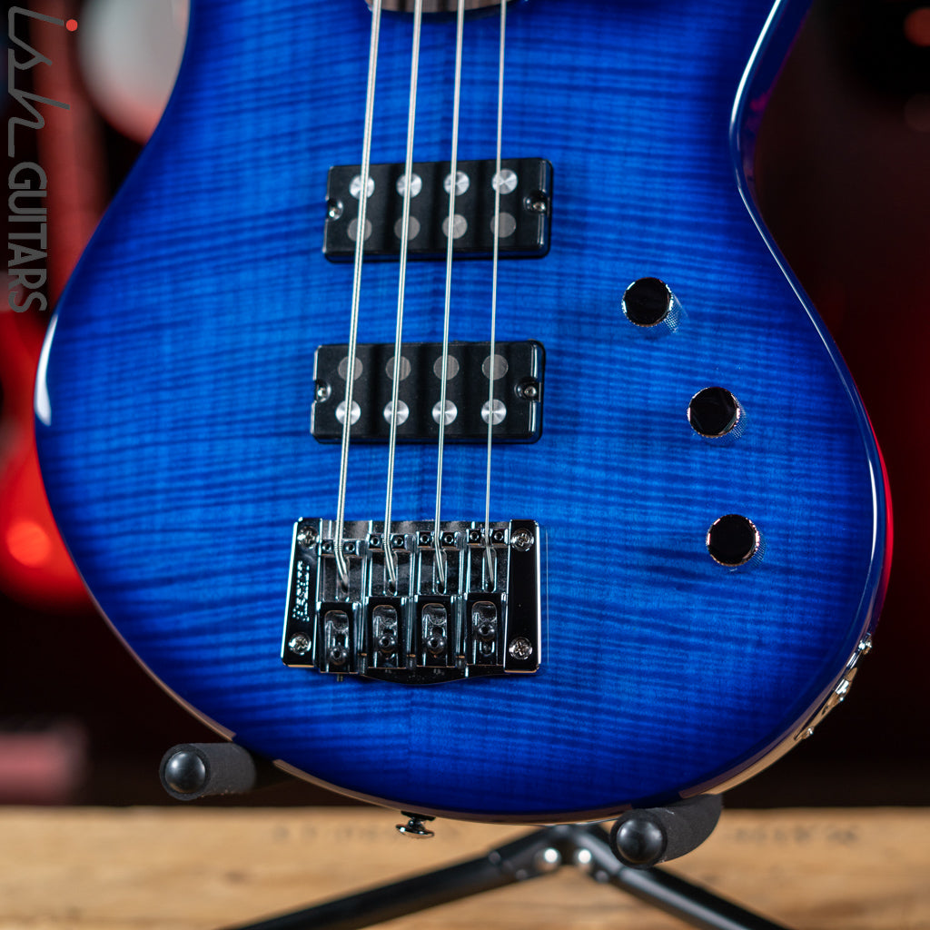 2021 PRS SE Kingfisher Bass Faded Blue Wrap Around Burst
