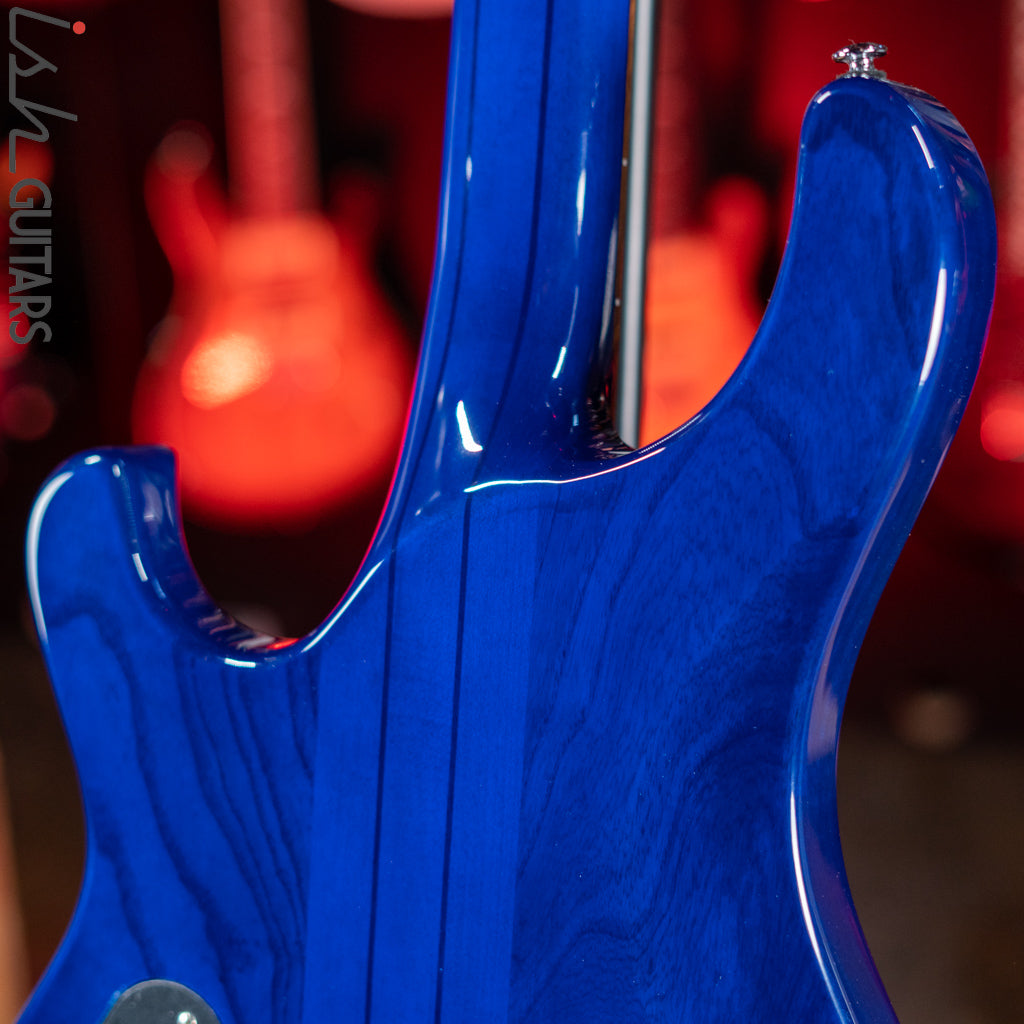 2021 PRS SE Kingfisher Bass Faded Blue Wrap Around Burst
