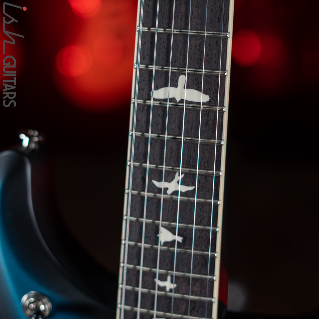 PRS S2 McCarty 594 Electric Guitar Metallic Blue w/ Black Wrap Burst Satin