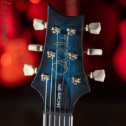 PRS S2 McCarty 594 Electric Guitar Metallic Blue w/ Black Wrap Burst Satin