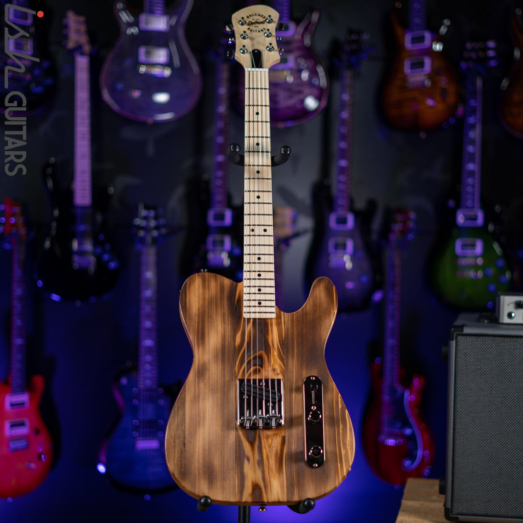 2022 Wallace Tele Style Guitar Natural Pine