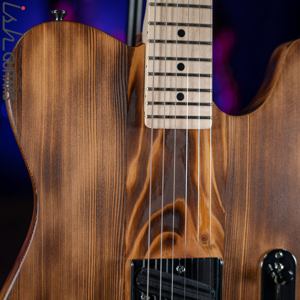 2022 Wallace Tele Style Guitar Natural Pine