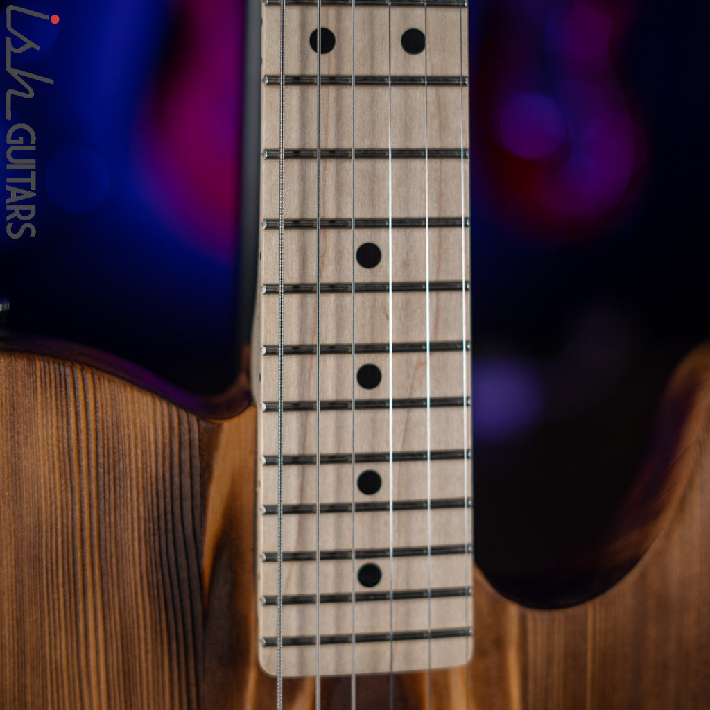 2022 Wallace Tele Style Guitar Natural Pine