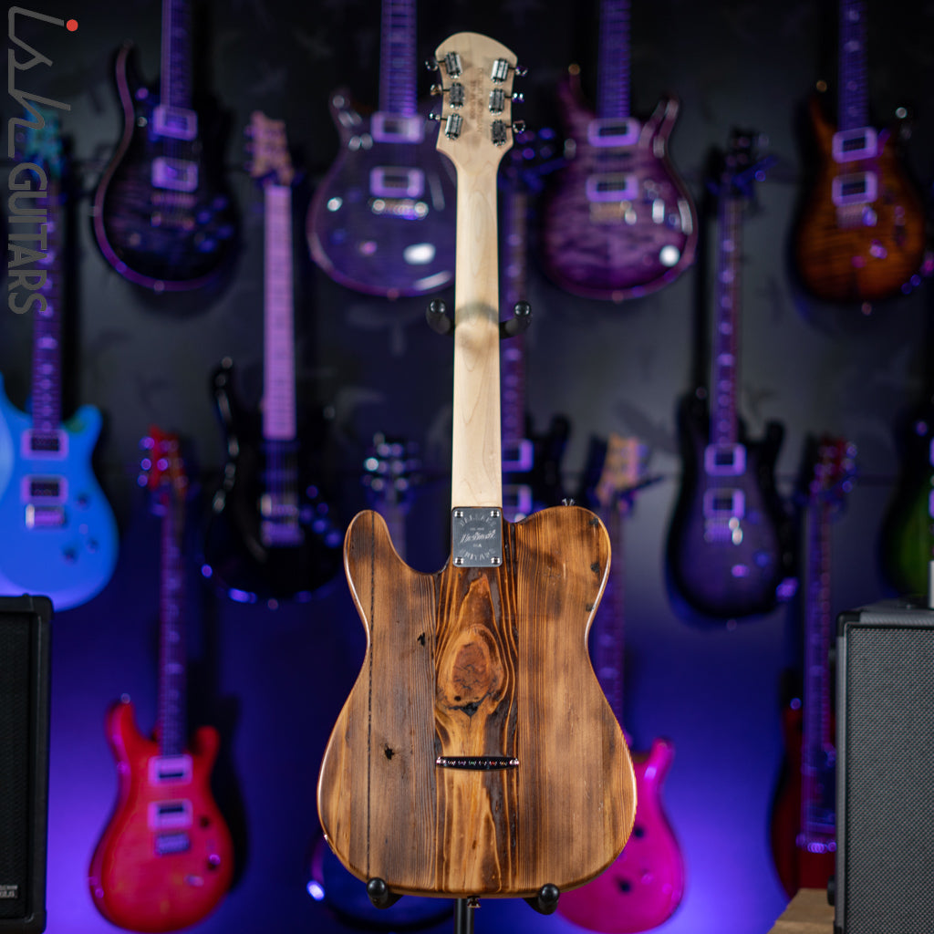 2022 Wallace Tele Style Guitar Natural Pine