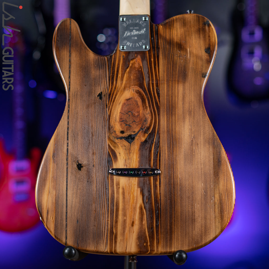 2022 Wallace Tele Style Guitar Natural Pine