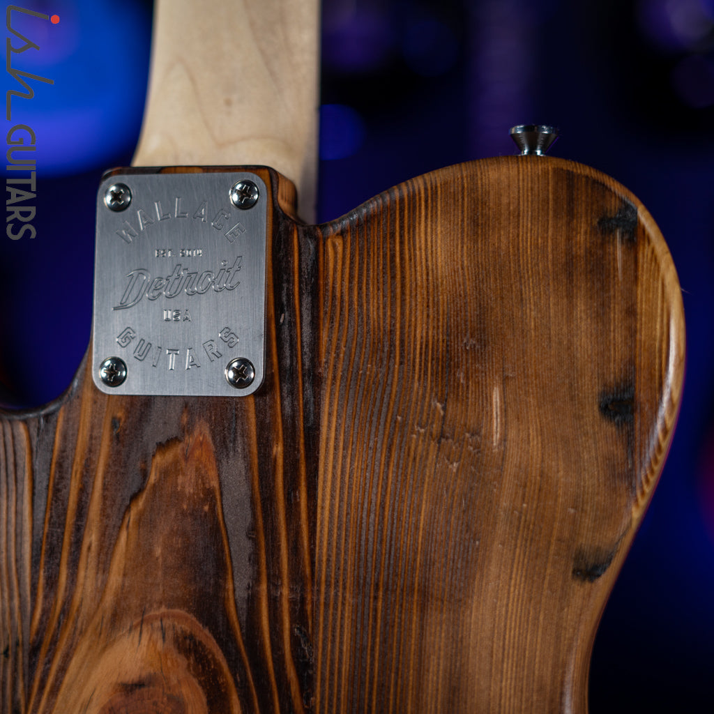 2022 Wallace Tele Style Guitar Natural Pine
