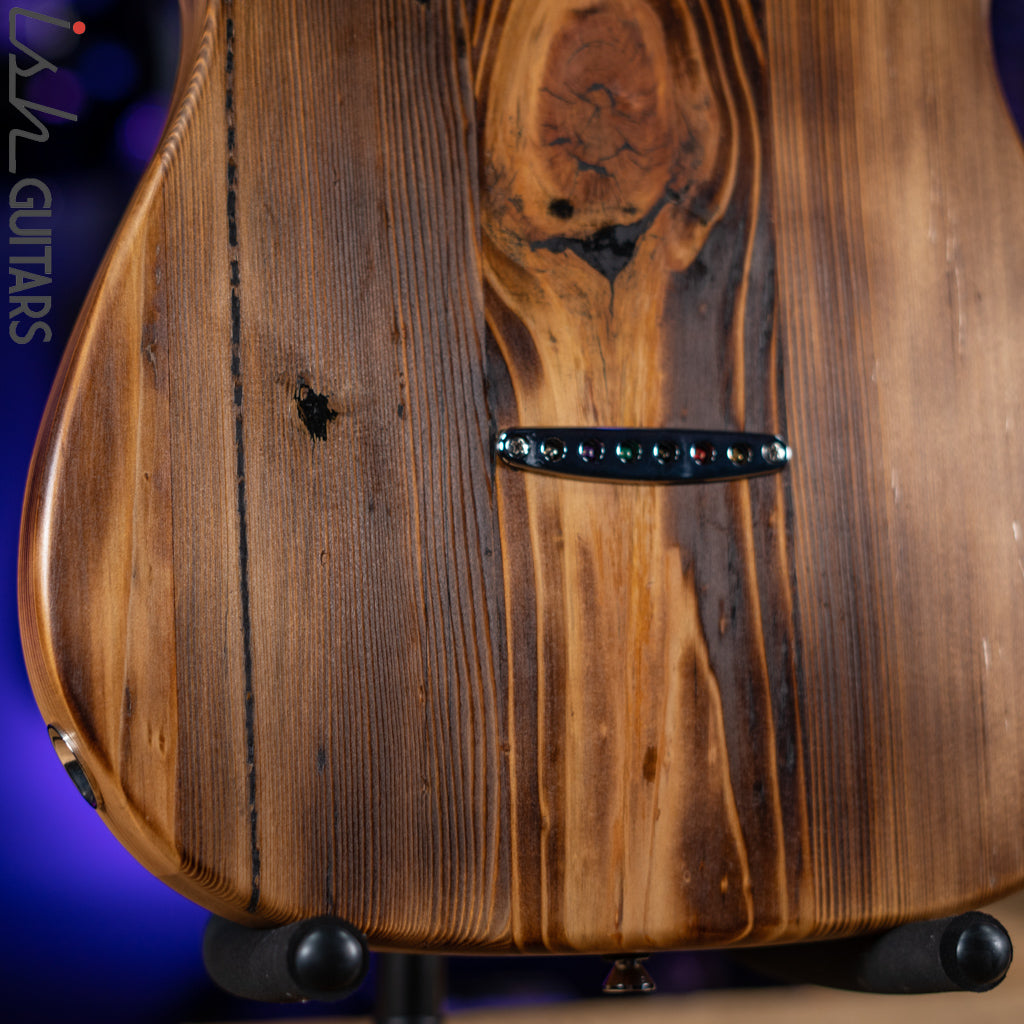 2022 Wallace Tele Style Guitar Natural Pine