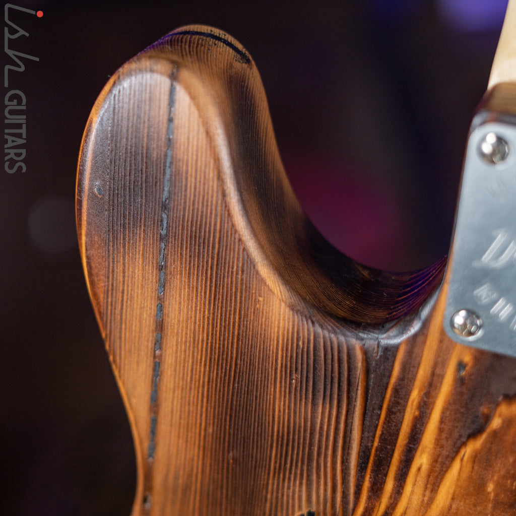 2022 Wallace Tele Style Guitar Natural Pine