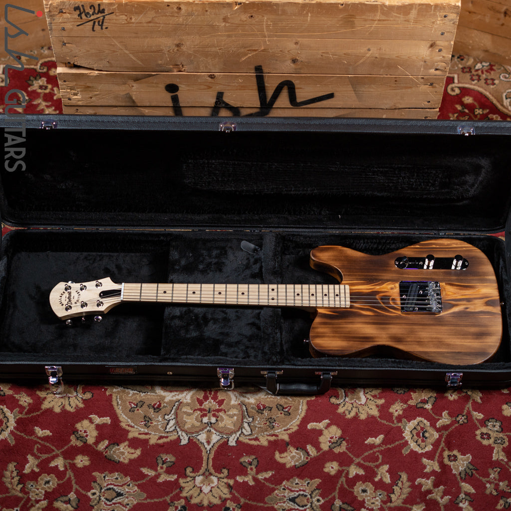2022 Wallace Tele Style Guitar Natural Pine