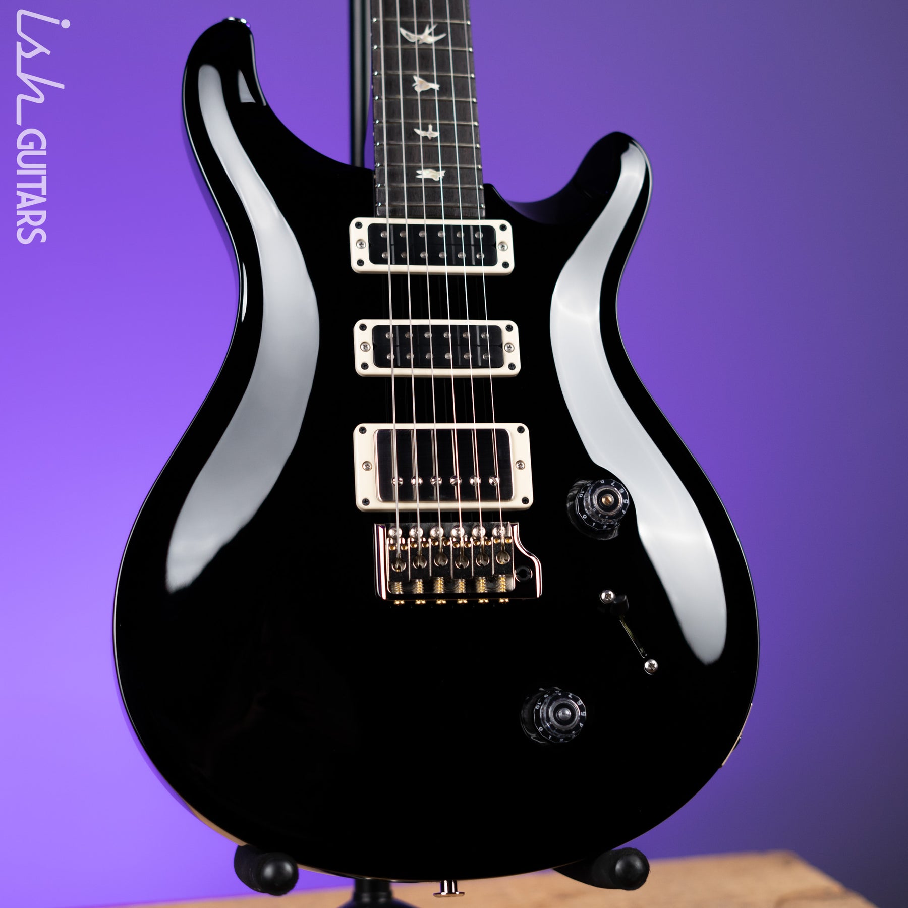 PRS Studio 22 Electric Guitar Black Gloss – Ish Guitars