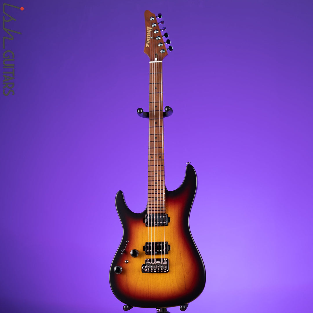 Ibanez Prestige AZ2402L Left Handed Electric Guitar Tri Fade Burst Flat