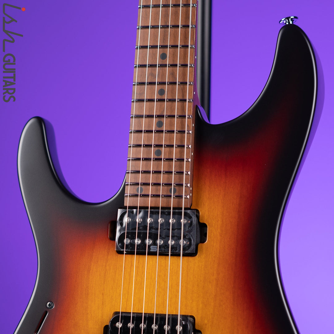 Ibanez Prestige AZ2402L Left Handed Electric Guitar Tri Fade Burst Flat