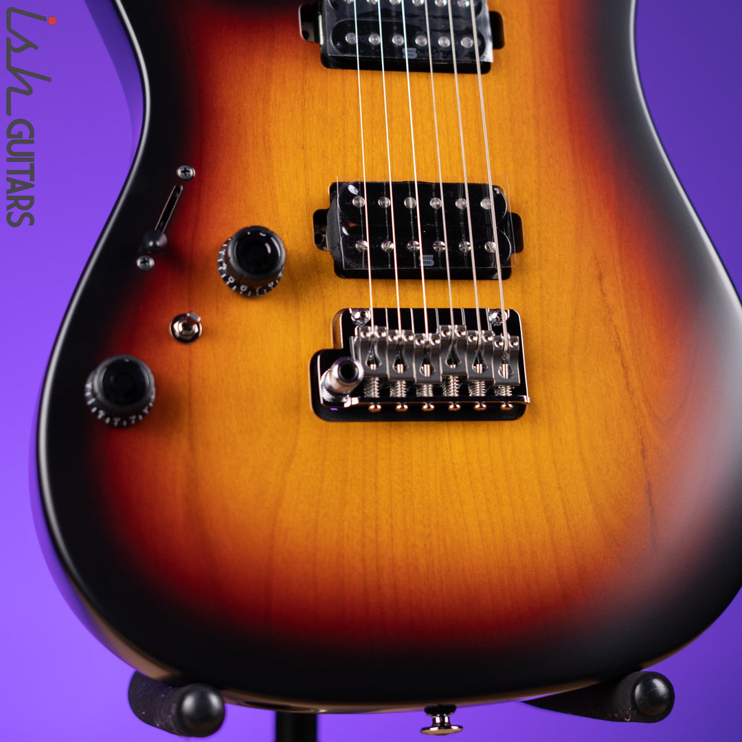 Ibanez Prestige AZ2402L Left Handed Electric Guitar Tri Fade Burst Flat