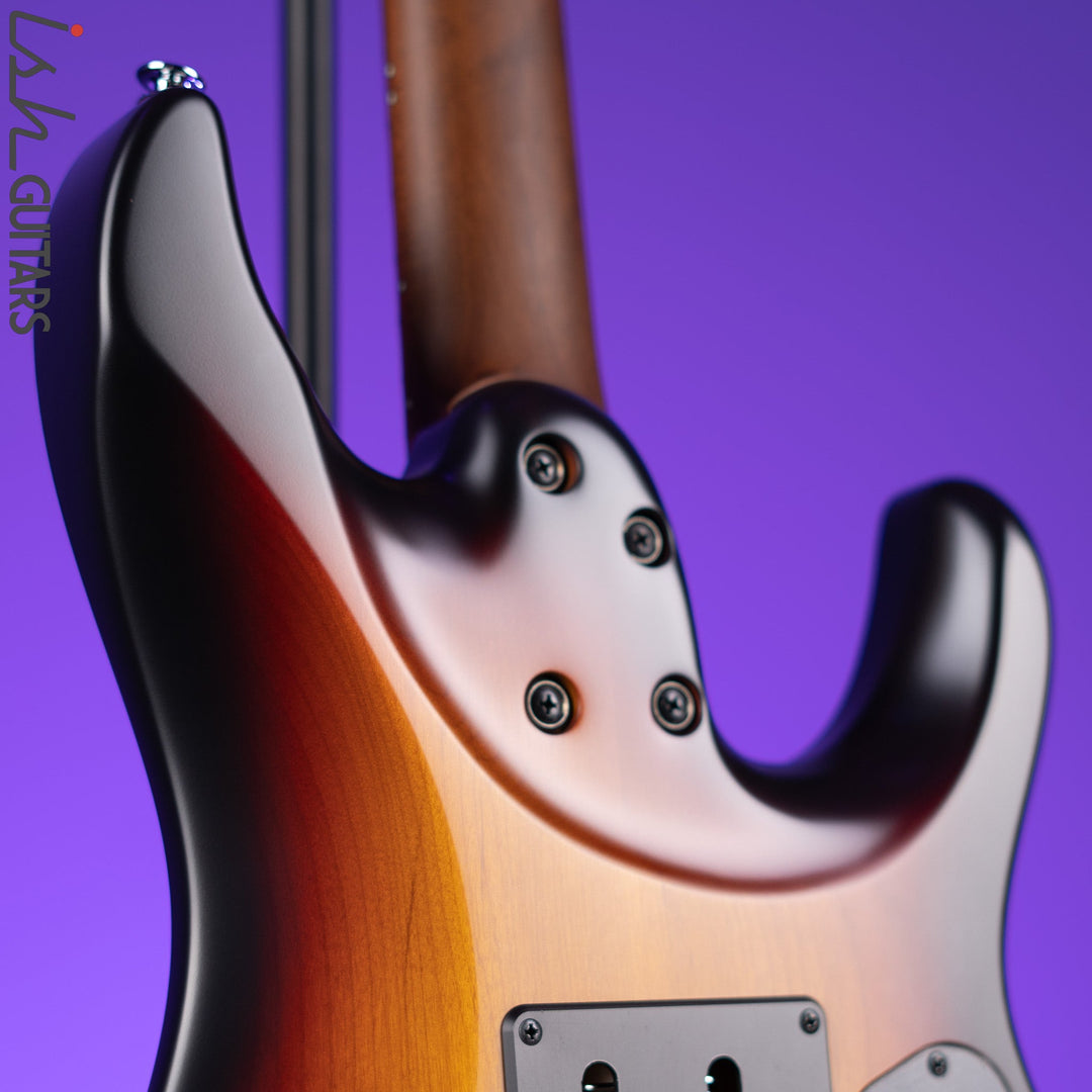 Ibanez Prestige AZ2402L Left Handed Electric Guitar Tri Fade Burst Flat