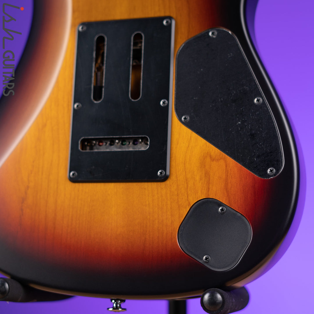 Ibanez Prestige AZ2402L Left Handed Electric Guitar Tri Fade Burst Flat