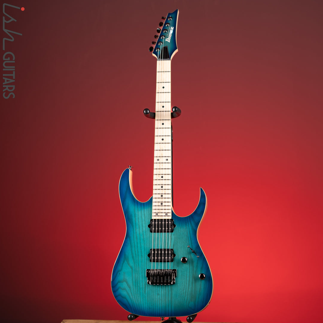 Ibanez Prestige RG652AHMFX Electric Guitar Nebula Green Burst