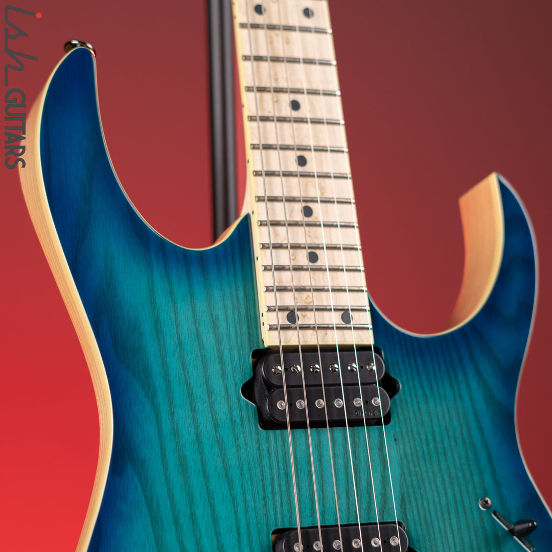 Ibanez Prestige RG652AHMFX Electric Guitar Nebula Green Burst