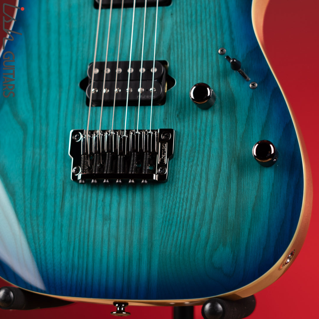 Ibanez Prestige RG652AHMFX Electric Guitar Nebula Green Burst