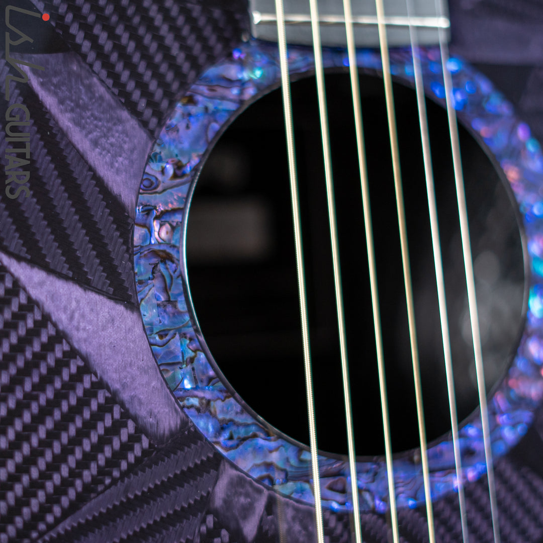 RainSong BI-WS1000N2C Black Ice Acoustic Guitar Ish Exclusive Plum Purple Demo