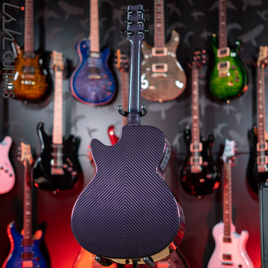RainSong BI-WS1000N2C Black Ice Acoustic Guitar Ish Exclusive Plum Purple Demo