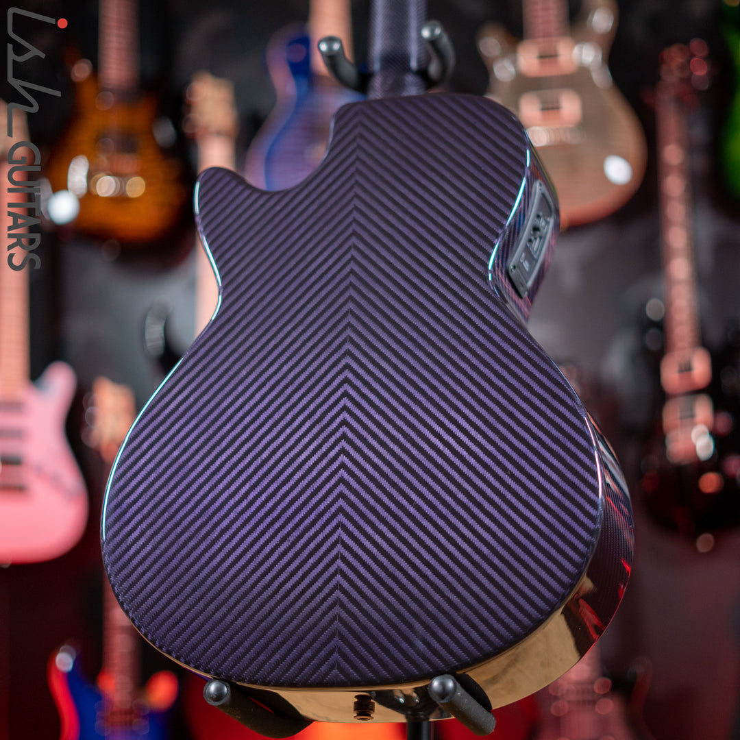 RainSong BI-WS1000N2C Black Ice Acoustic Guitar Ish Exclusive Plum Purple Demo