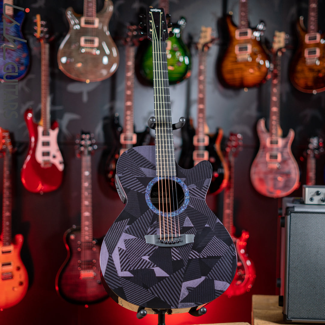 RainSong BI-WS1000N2C Black Ice Acoustic Guitar Ish Exclusive Plum Purple
