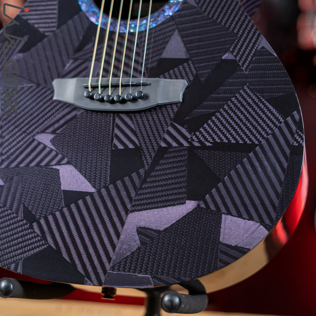 RainSong BI-WS1000N2C Black Ice Acoustic Guitar Ish Exclusive Plum Purple