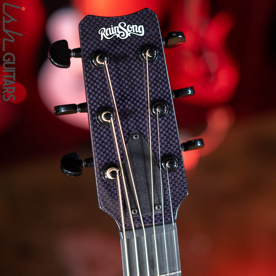 RainSong BI-WS1000N2C Black Ice Acoustic Guitar Ish Exclusive Plum Purple