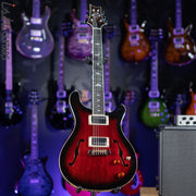 PRS SE Hollowbody Standard Electric Guitar Fire Red Burst Demo