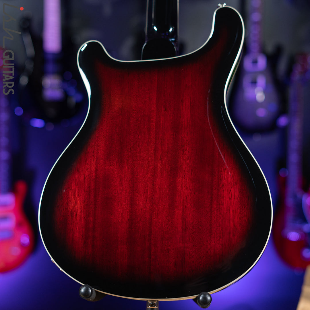 PRS SE Hollowbody Standard Electric Guitar Fire Red Burst Demo